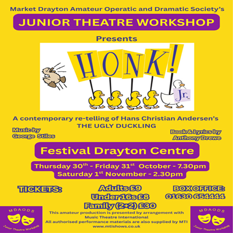 JTW PRESENTS HONK!JR. at the Festival Drayton Centre