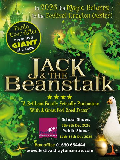 JACK AND THE BEANSTALK PANTOMIME 2026 at the Festival Drayton Centre