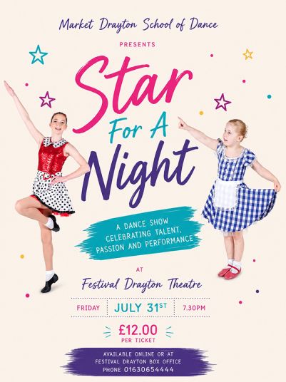 MDSD Presents Star For A Night at the Festival Drayton Centre